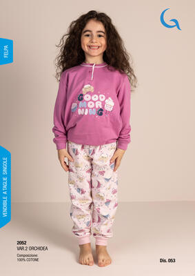 PIGIAMA BAMBINA M/L 3052 Tellini S.r.l. Ingrosso Abbigliamento